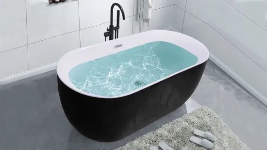 66,93'' runde freistehende moderne Badewanne aus Acryl 8007