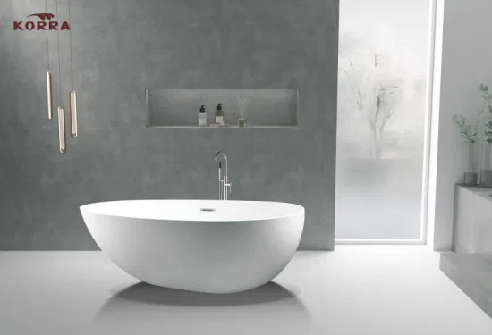 Einfache freistehende Acrylbadewanne K1561